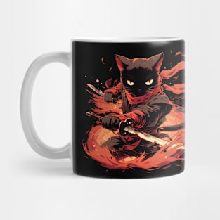 Ninja cat Mug